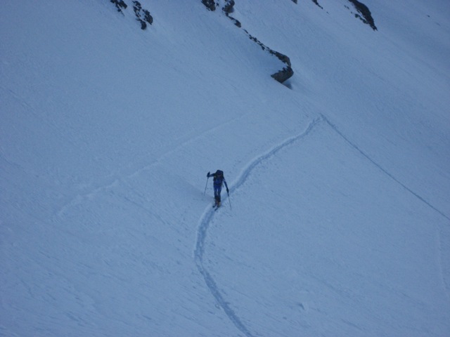 mauro in salita nel canale N