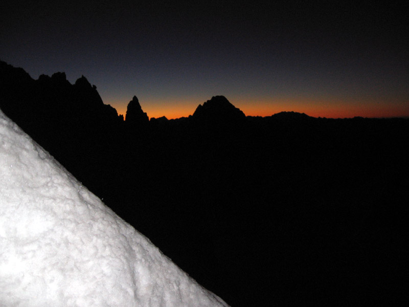 Mont Maudit cresta Kuffner