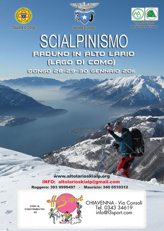 Locandina Raduno di Scialpinismo