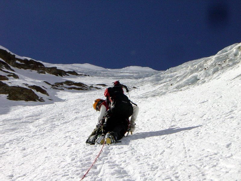 San Matteo, tra neve e ghiaccio San Matteo, tra neve e ghiaccio
