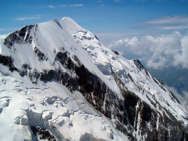 Versante NW dell'Aiguille de Bionnassay